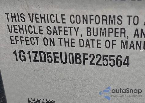 2011 Chevrolet Malibu 2Lt from USA, damaged, VIN 1G1ZD5EU0BF225564